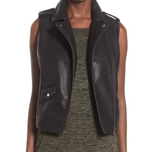 Faux Leather Vest
